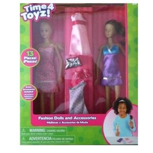 Time 4 Toyz!-2 Fashion Dolls & Accessories NIB